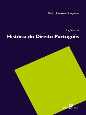 cover image of Lições de História do Direito Português